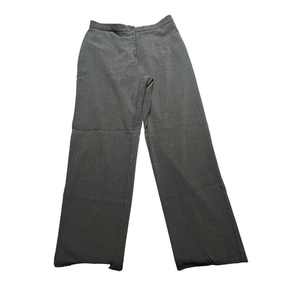 Briggs New York Pants Women's 14 Grey Career Slacks Dress Straight Leg High Rise